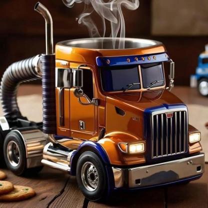 Durable Truck Coffee Mug, Truck-Shaped Decorative Piece, Suitable for Family Use