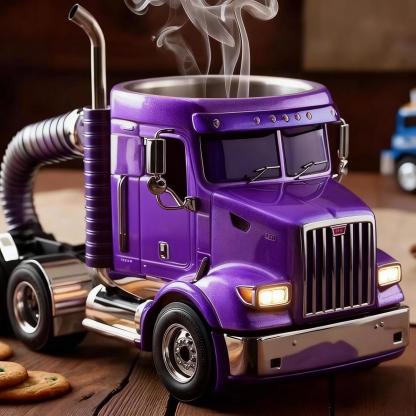 Durable Truck Coffee Mug, Truck-Shaped Decorative Piece, Suitable for Family Use