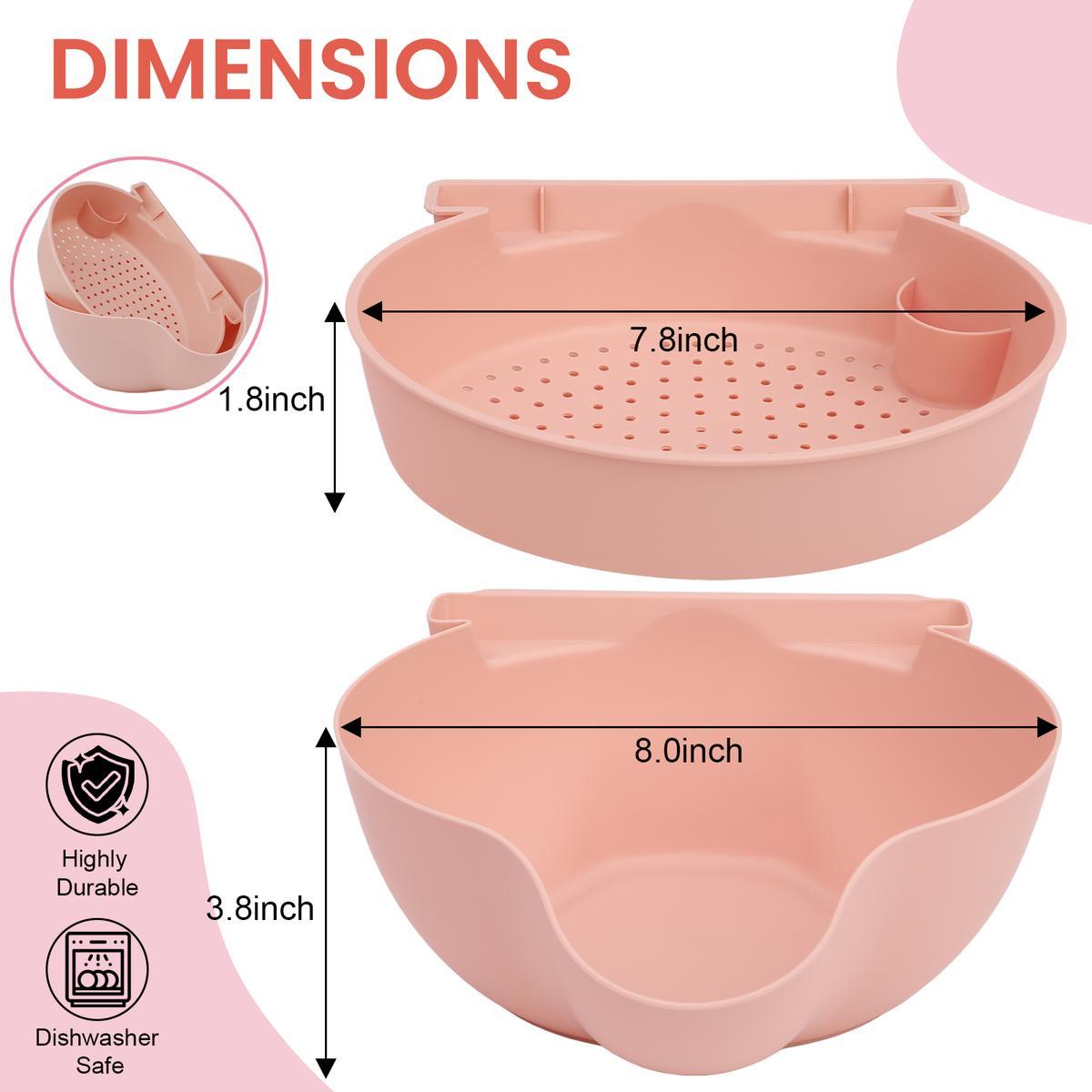 Pistachio Bowl – Double-Layer Fruit & Nut Storage Bowl, BPA-Free, Versatile Snack & Fruit Bowl with Drainage, Suitable for Kitchen & Dining