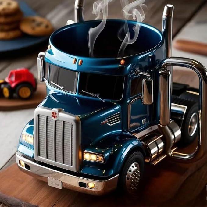 Durable Truck Coffee Mug, Truck-Shaped Decorative Piece, Suitable for Family Use