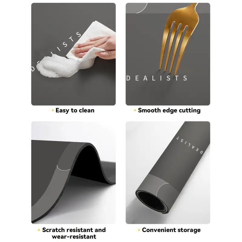 Bathroom Mat – Premium Quick-Dry, Ultra-Absorbent, Thin Diatomite Bath Mat