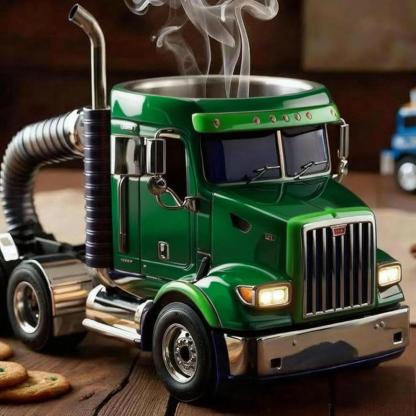 Durable Truck Coffee Mug, Truck-Shaped Decorative Piece, Suitable for Family Use