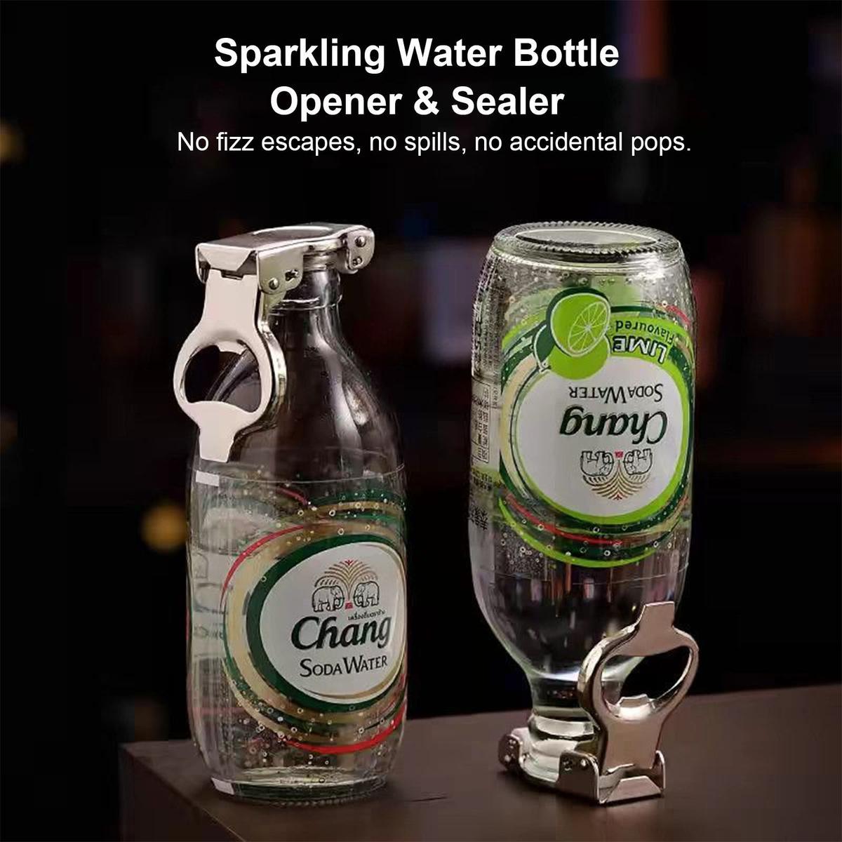 2-in-1 Bottle Opener & Sealer (for Glass Beer Bottles), Soda Bottle Opener & Sealer, Stainless Steel Beer Bottle Opener