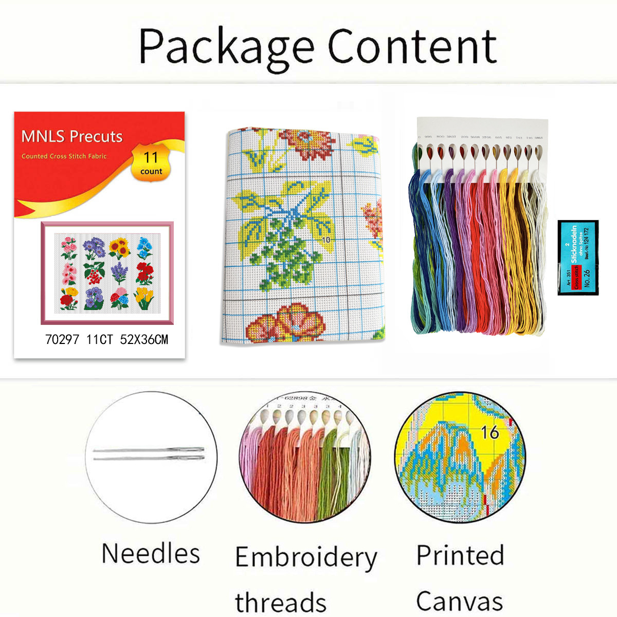 【Free Embroidery Tool Kit Included】12-Piece Floral DIY Embroidery Patterns, Perfect for Dining Room and Kitchen Décor, Includes Step-by-Step Embroidery Tutorial, Easy for Beginners