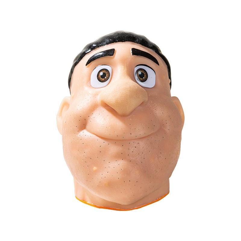 Pimple Popping Simulator Giant Head Refillable Squeeze Toy for Stress Relief Realistic Press Simulation with Reusable Design & Specialized Tools