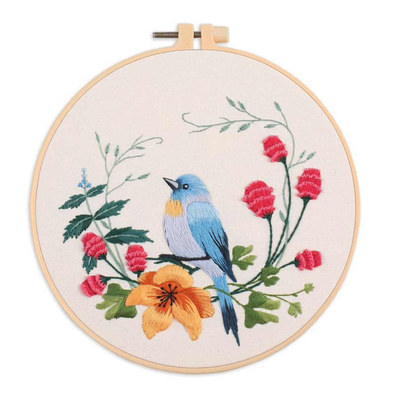 【Free Tool Kit】DIY Animal Embroidery Cross-Stitch Kit Includes cotton fabric, pattern, needles, threads, and more.Free tutorials included, perfect for home décor.