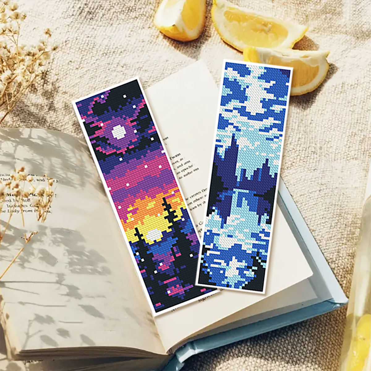 11-Piece DIY Embroidery Bookmark Set — Multiple Designs Available, Includes Free Tool Kit and Tutorials