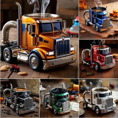 Durable Truck Coffee Mug, Truck-Shaped Decorative Piece, Suitable for Family Use
