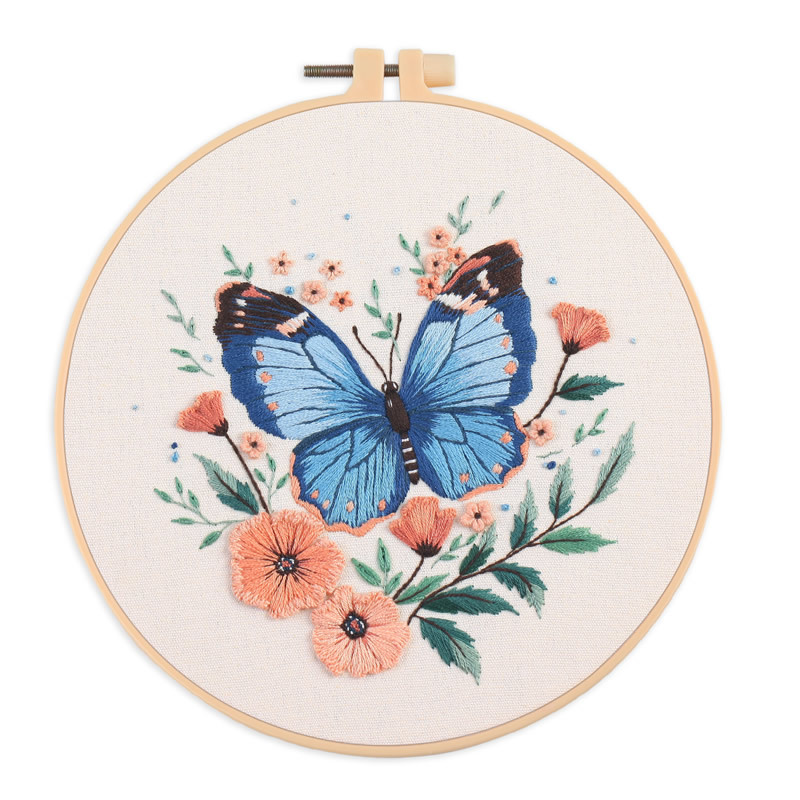 【Free Tool Kit】DIY Animal Embroidery Cross-Stitch Kit Includes cotton fabric, pattern, needles, threads, and more.Free tutorials included, perfect for home décor.