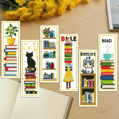 11-Piece DIY Embroidery Bookmark Set — Multiple Designs Available, Includes Free Tool Kit and Tutorials
