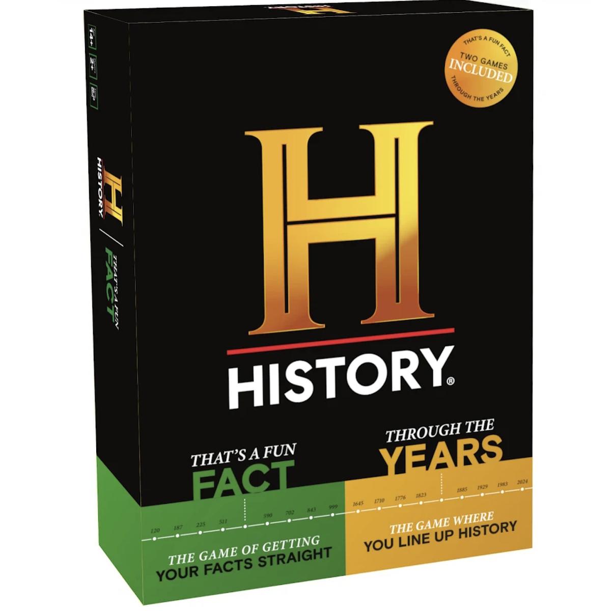 History Channel Co-branded 2-in-1 Card Board Game, an All-age General Knowledge Trivia Game, a Must-have for Family Gatherings & Friends' Parties