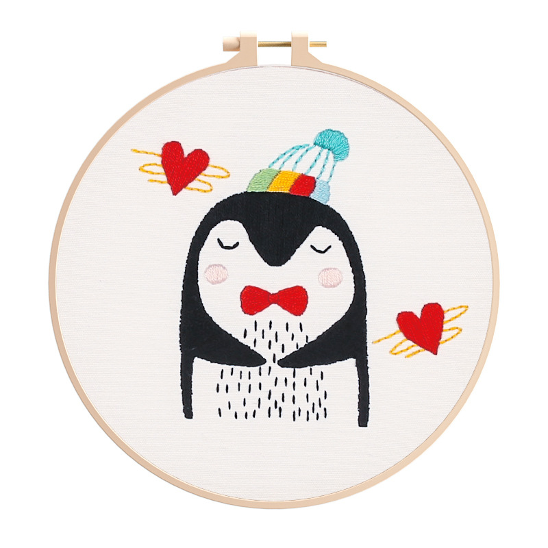 Valentine’s Day Gift – DIY Animal Embroidery Kit, Hand-Stitch a Meaningful Gift, Show Your Love with a Thoughtful Handmade Keepsake