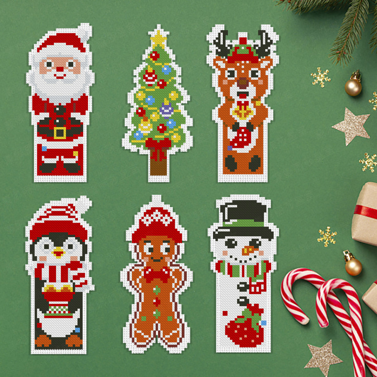 11-Piece DIY Embroidery Bookmark Set — Multiple Designs Available, Includes Free Tool Kit and Tutorials