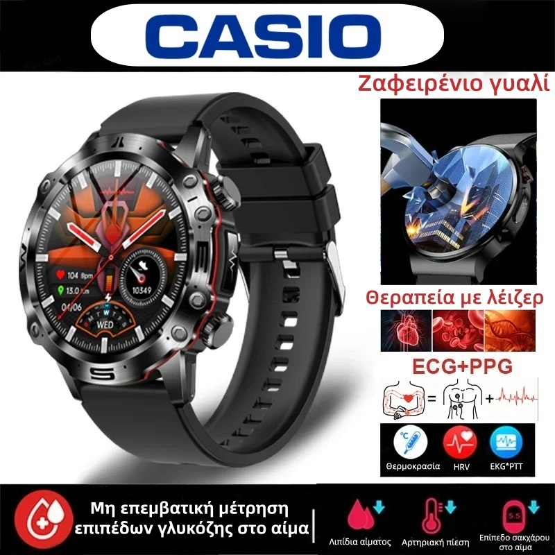 Το ορόσημο της CASIO για το 2025: Το πρώτο smartwatch ικανό να «διαβάζει» τις πληροφορίες του σώματός σας. Μη επεμβατική μέτρηση γλυκόζης αίματος, ανάλυση ΗΚΓ και πλήρης αντοχή στο νερό—η υγεία σας είναι υπό τον έλεγχό σας