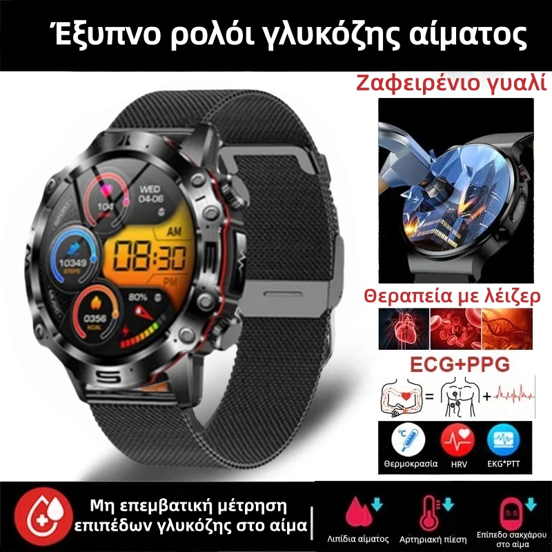 Το ορόσημο της  για το 2025: Το πρώτο smartwatch ικανό να «διαβάζει» τις πληροφορίες του σώματός σας. Μη επεμβατική μέτρηση γλυκόζης αίματος, ανάλυση ΗΚΓ και πλήρης αντοχή στο νερό—η υγεία σας είναι υπό τον έλεγχό σας