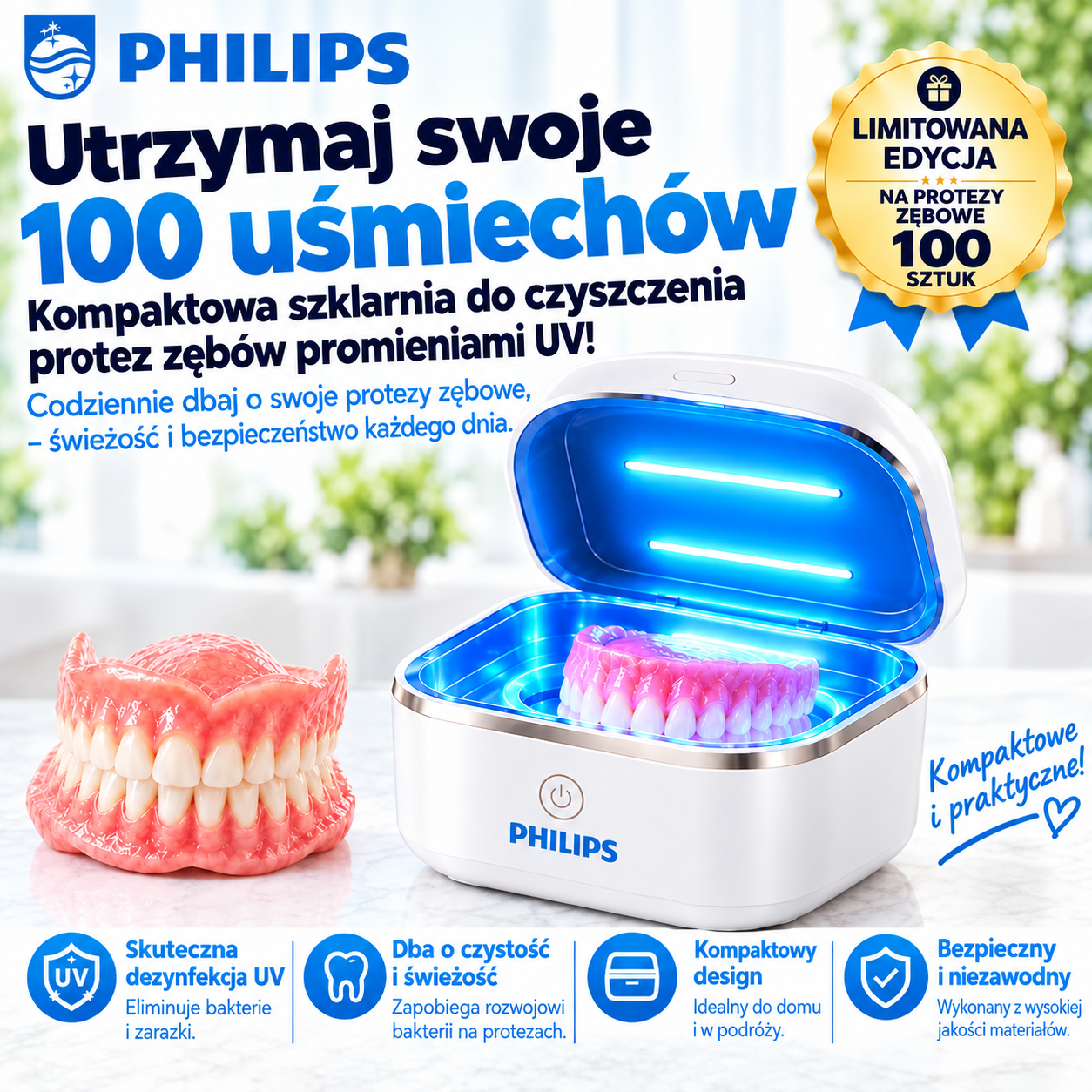 Protezy dentystyczne wykonane z żywicy PMMA – naturalny odcień, wysoka trwałość i komfortowe dopasowanie do jamy ustnej.