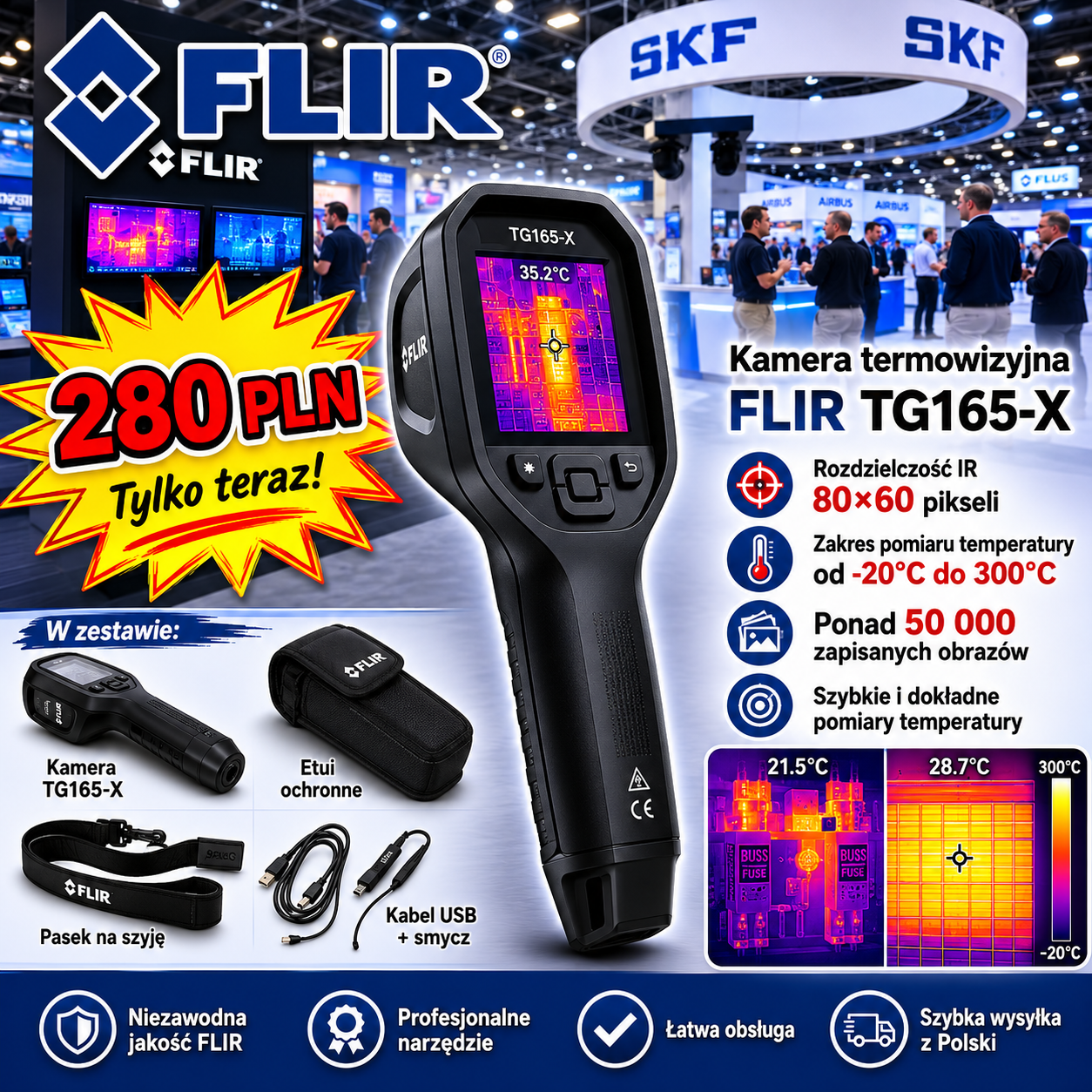 Świętujemy 47 lat FLIR – kamera termowizyjna FLIR TG165-X dostępna tylko przez ograniczony czas