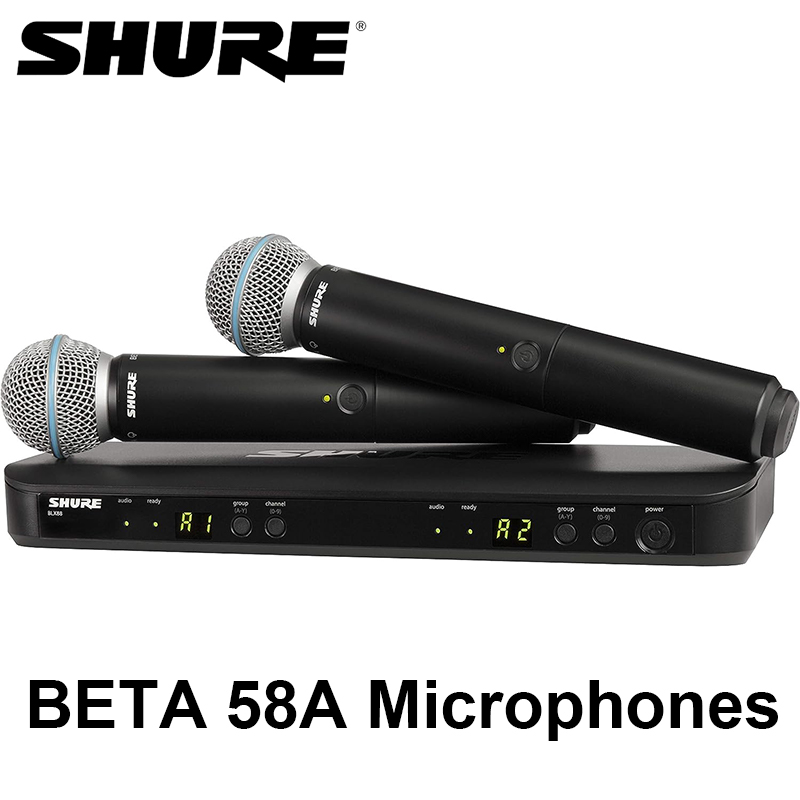 Bezprzewodowy system mikrofonowy UHF Shure BLX288/PG58/SM58/SM58A