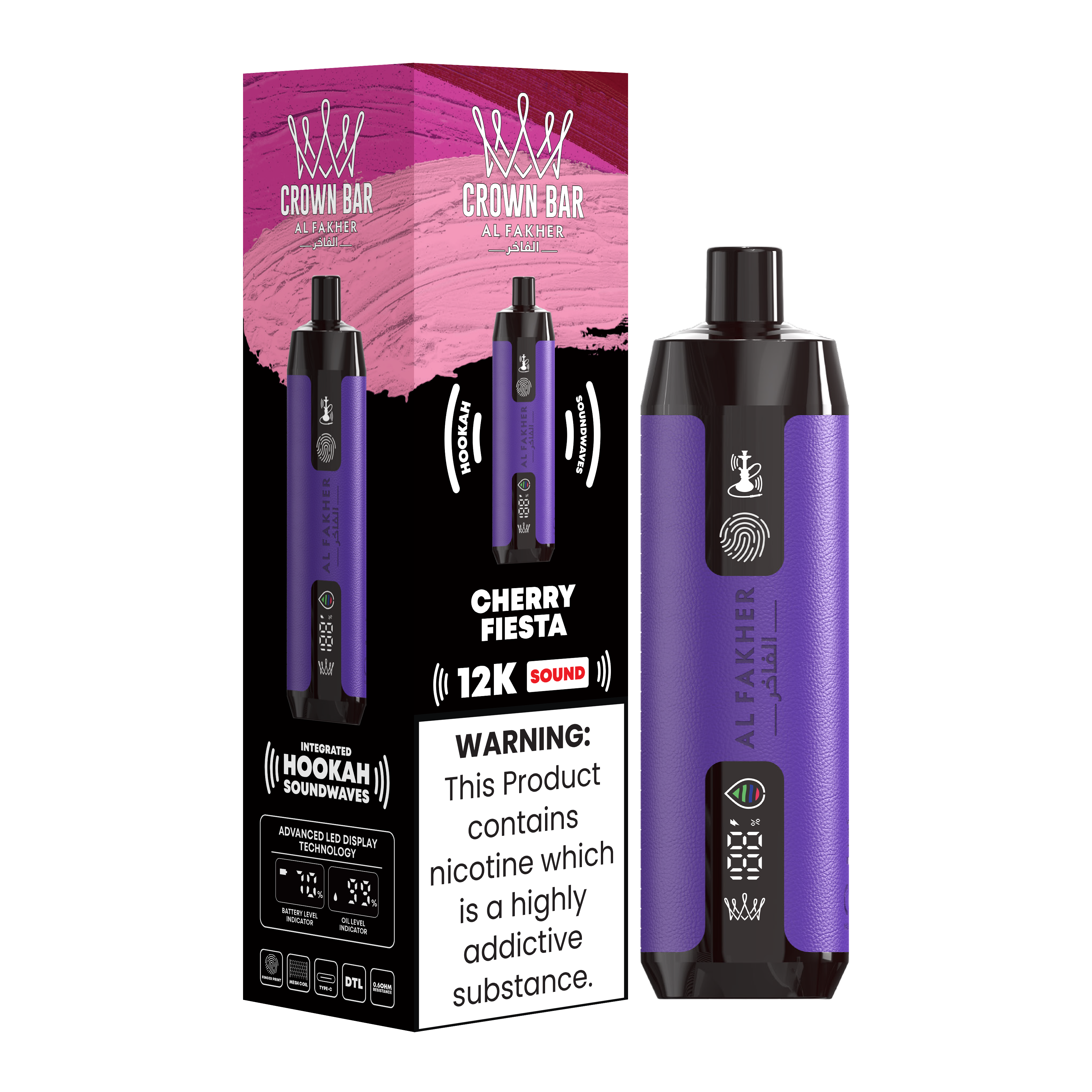 AL Fakher 12000 bułeczek Soundwaves- 10 smaków (🎁Kreatywne i zabawne)