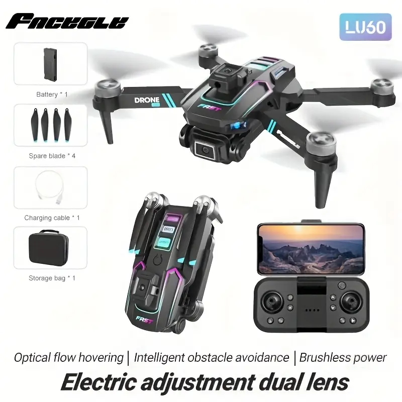 🚁 【Dron z podwójnym aparatem FACEGLE z przepływem optycznym】 — początkujący w ciągu kilku sekund zamieniają się w mistrzów fotografii lotniczej! Odblokuj Bożą perspektywę jednym kliknięciem, lataj bezpiecznie i bez awarii!