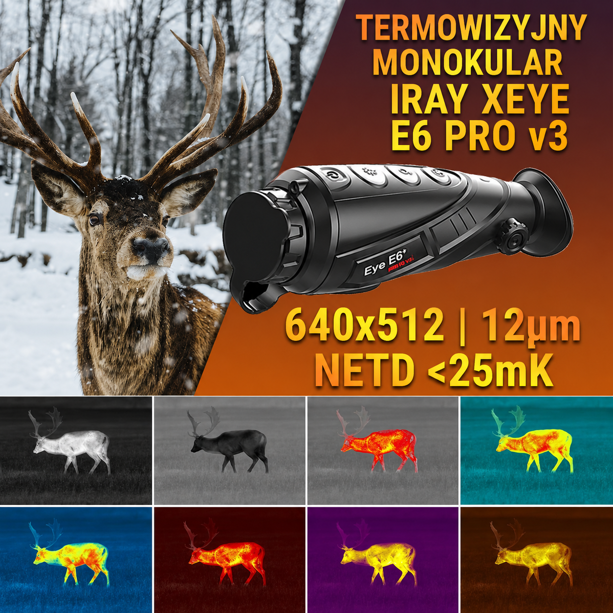 InfiRay Eye II E6 Plus Series V3.0 termovizní monokulární dalekohled
