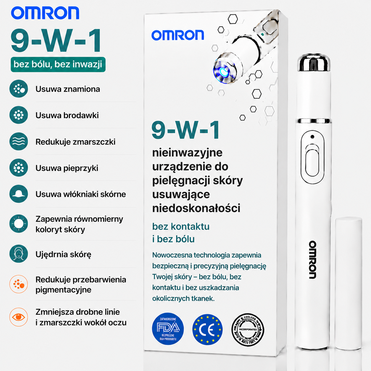 ✨Wielofunkcyjne laserowe urządzenie OMRON™ do usuwania znamion na całym ciele – najnowszy model 2026, bezbolesne i nieinwazyjne rozwiązanie do pielęgnacji skóry. Umożliwia szybkie usuwanie znamion w zaciszu własnego domu, bez pozostawiania blizn. ✨