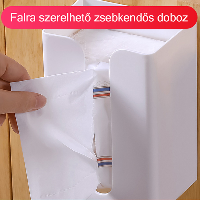 Falra szerelhető papírzsebkendő