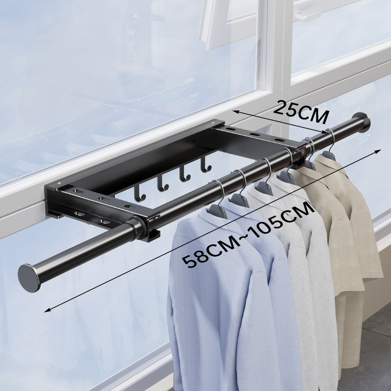 Lyuk nélküli teleszkópos, láthatatlan ruhaszárító állvány