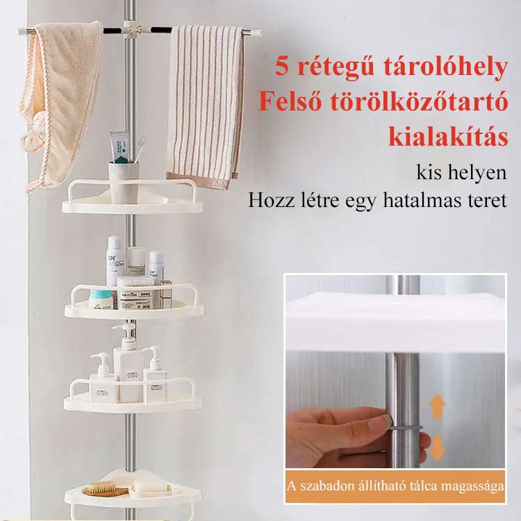 sarok tároló állvány