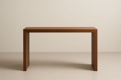 Console rectangulaire en bois d'acacia marron