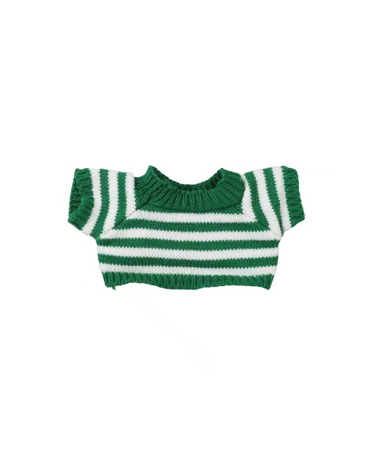 Green Striped Knit Top