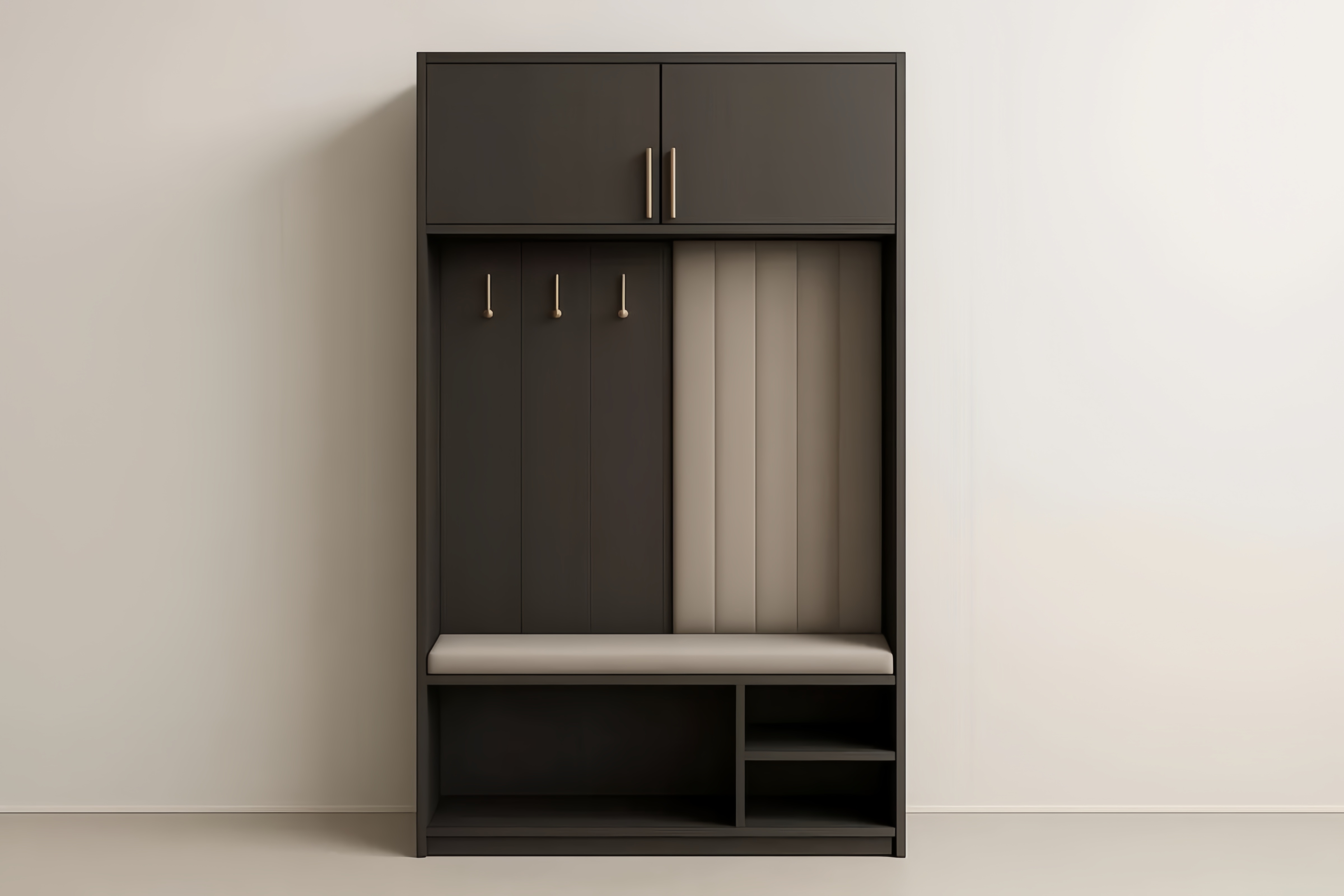 Appendiabiti con Panca MDF Marrone Scuro 90x200x40 cm