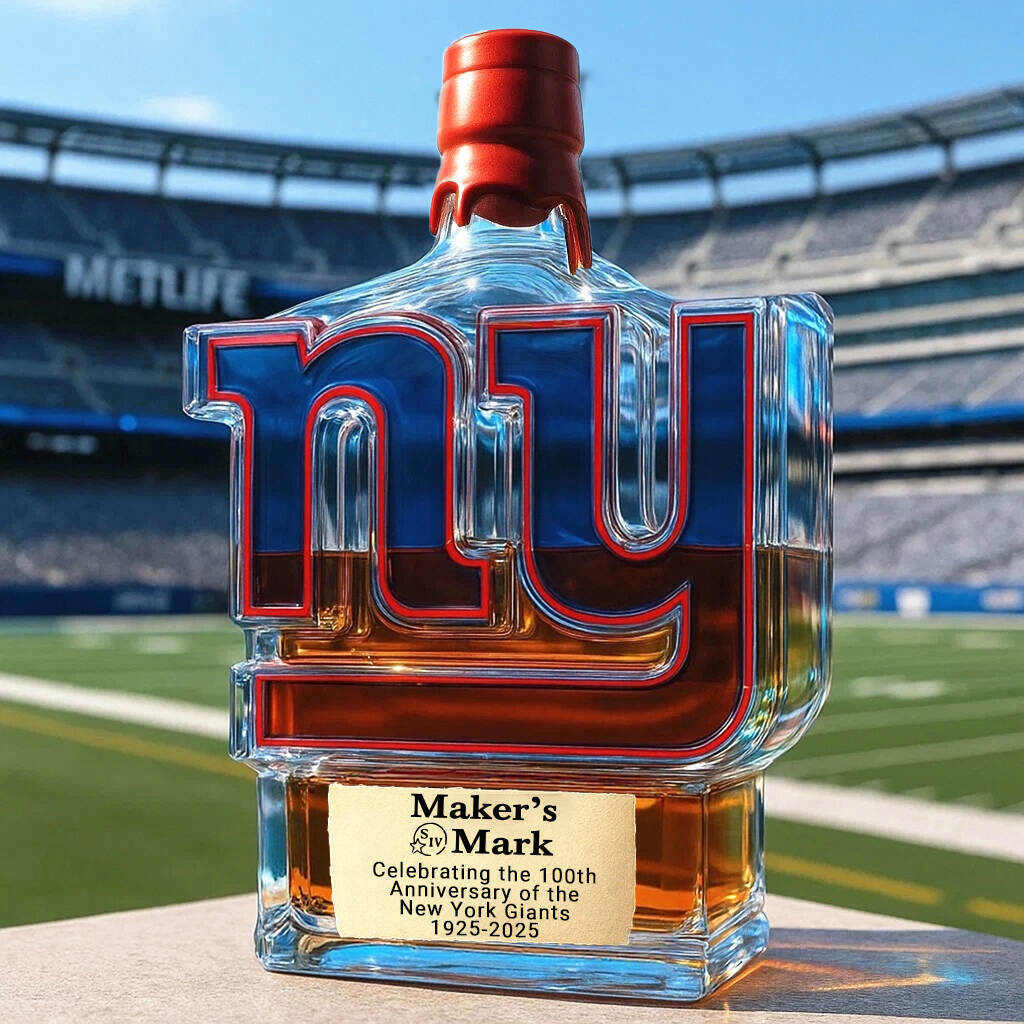 New York Giants 100th Anniversary Whisky Collector's Edition Bottle-Storyflask