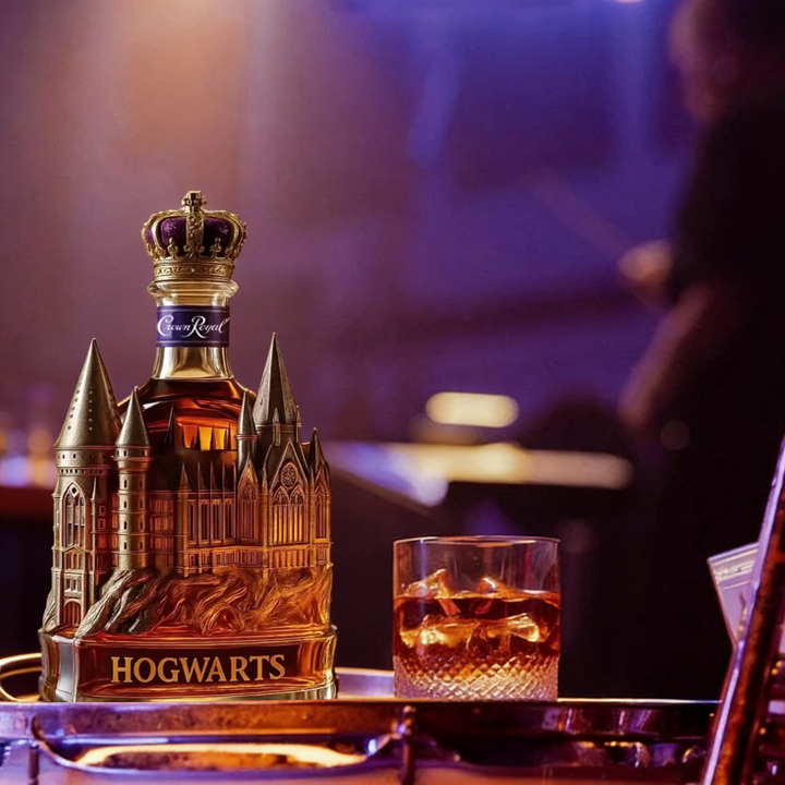 Hogwarts Castle Crown Royal Whiskey Bottle - Unveil A Truly Magical Addition to Your Collection-Storyflask
