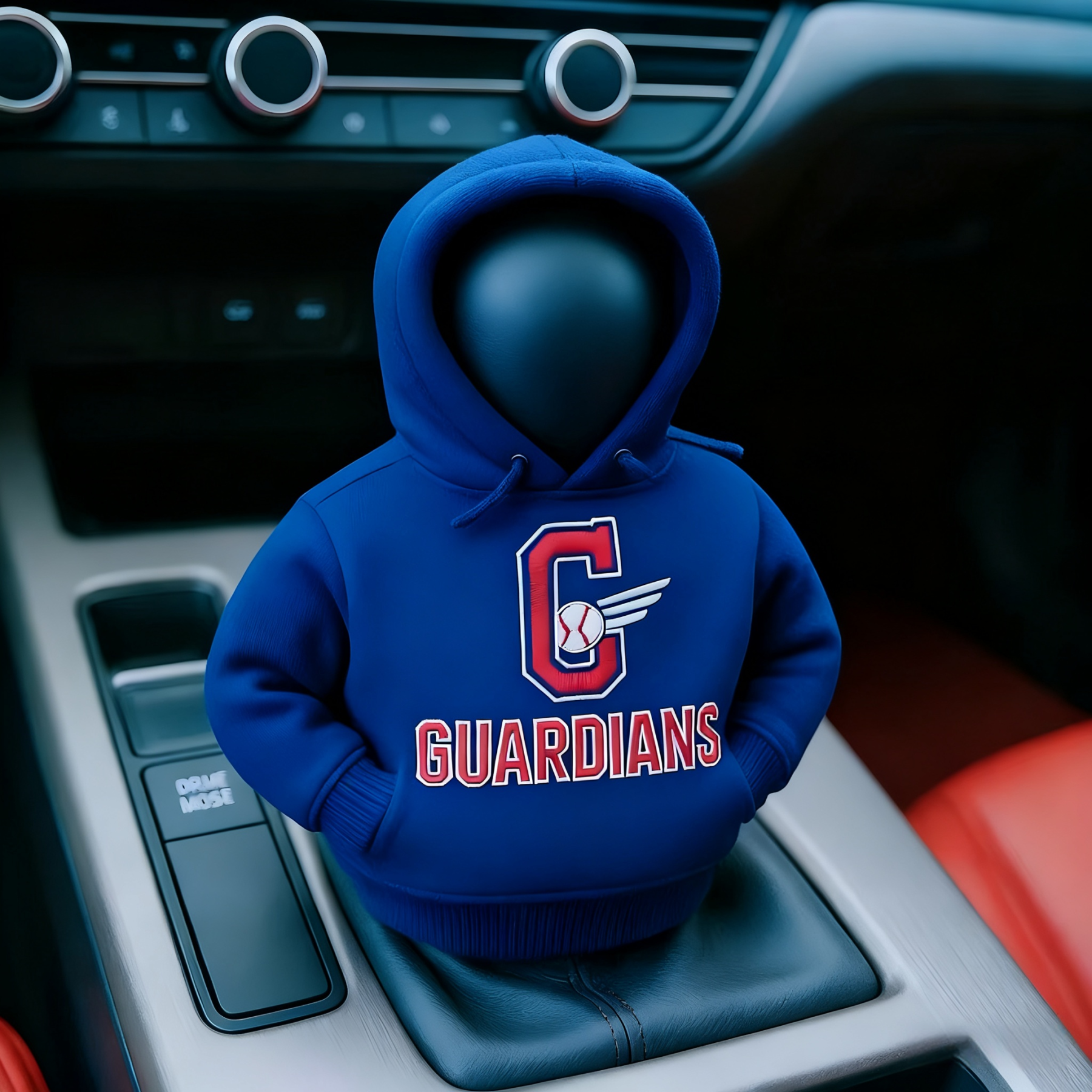 Cleveland Guardians Car Gear Shift Hoodie-Storyflask
