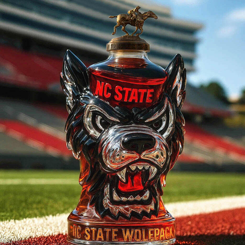 NC State Wolfpack Whiskey Bottle-Storyflask