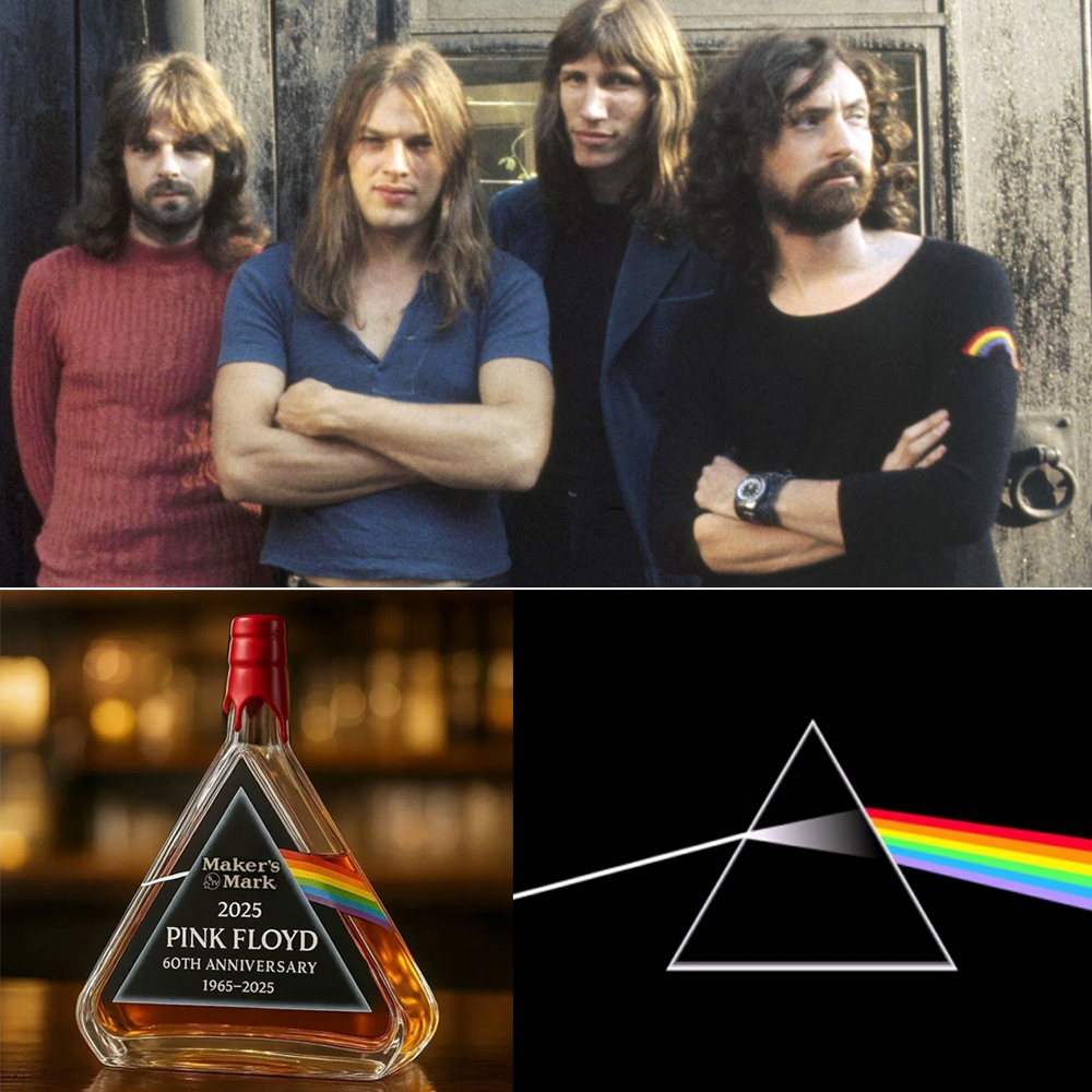 Pink & Floyds 60th DSOTM Whiskey Lead-Free Glass Bottle-Storyflask