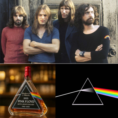 Pink & Floyds 60th DSOTM Whiskey Lead-Free Glass Bottle-Storyflask