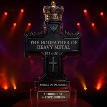 🕯️Ozzy Osbourne Final Tour Memorial Whiskey Bottle-Storyflask