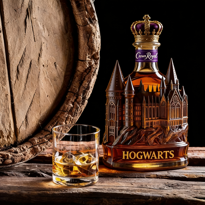 Hogwarts Castle Crown Royal Whiskey Bottle - Unveil A Truly Magical Addition to Your Collection-Storyflask