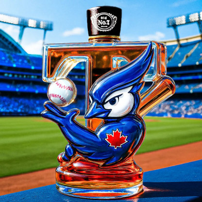 Toronto Blue Jays Baseball Whiskey Bottle - A Tribute to The Spirit of Championship Glory