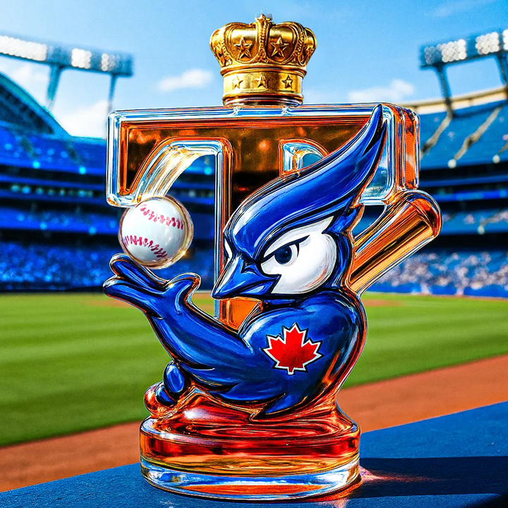 Toronto Blue Jays Baseball Whiskey Bottle - A Tribute to The Spirit of