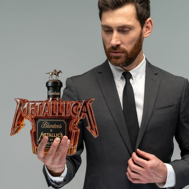 Metallica 44 Years Of Rock Crown Royal Whiskey Bottle-Storyflask