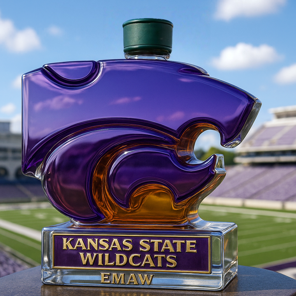 Kansas State Wildcats Limited-Edition Whiskey Bottle-Storyflask