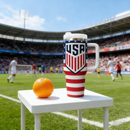 2026 FIFA World Cup Tumbler W/Handle - 40oz Premium Stainless Steel Insulated Double Mug