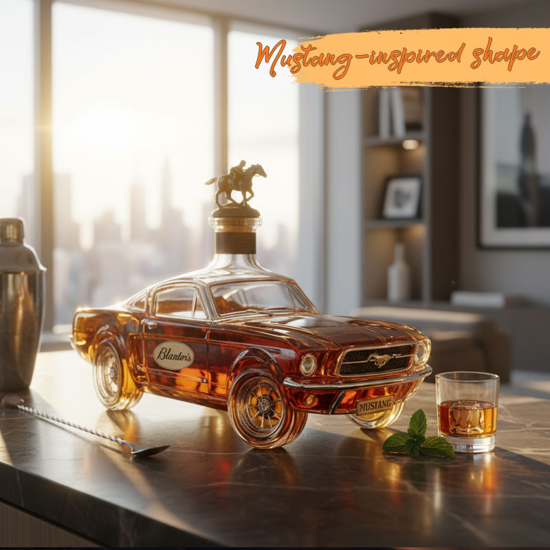 Mustang Whisky Bottle-Storyflask