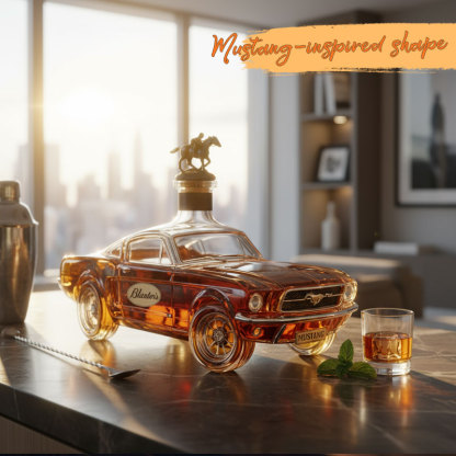 Mustang Whisky Bottle-Storyflask