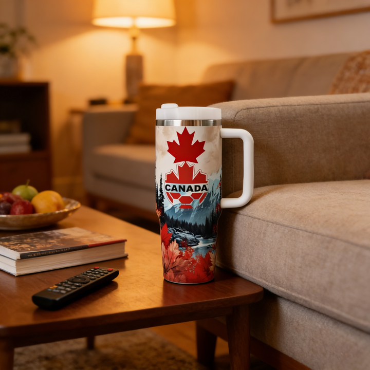 2026 FIFA World Cup Tumbler W/Handle - 40oz Premium Stainless Steel Insulated Double Mug