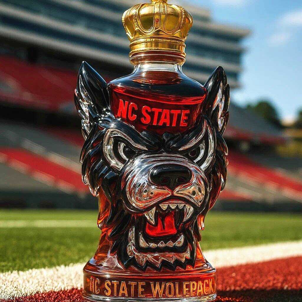 NC State Wolfpack Whiskey Bottle-Storyflask