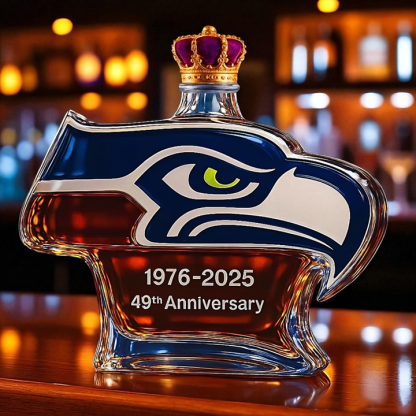 Seattle Seahawks 49th Anniversary Whiskey Bottle - The Ultimate Collectible for The Devoted Seahawks Fan